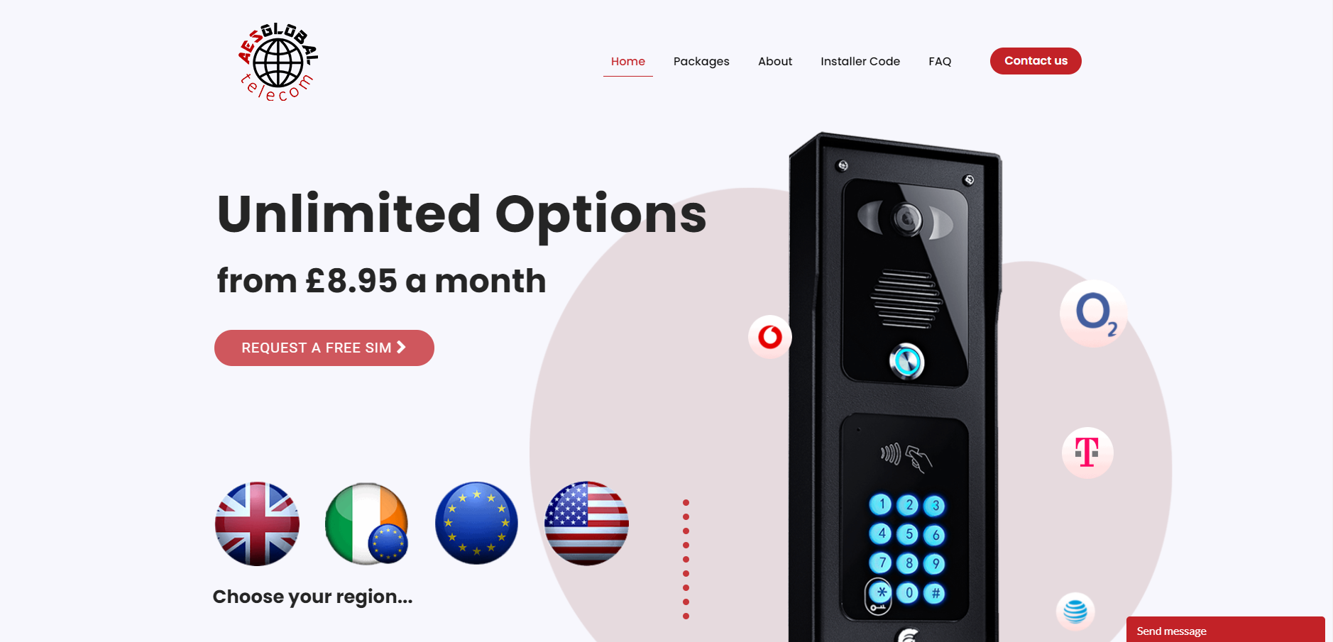 AES Telecom Website